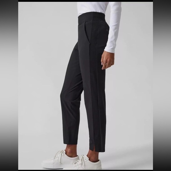 Athleta Pants - Athleta Brooklyn Brooklyn Ankle Pant Womens Size 12 Black Slim Fit